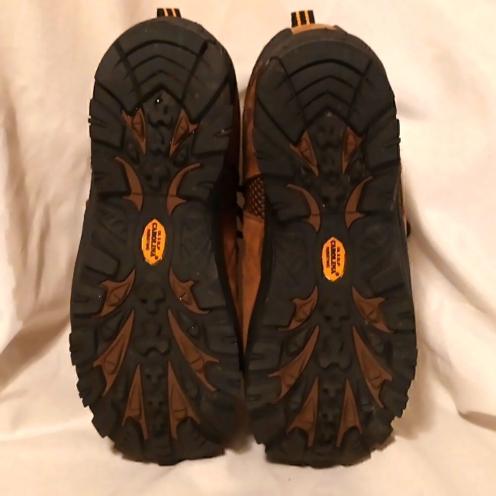 Carolina 4x4 steel toe waterproof hiking boots CA 4513 Brown leather size 9W - Picture 5 of 9